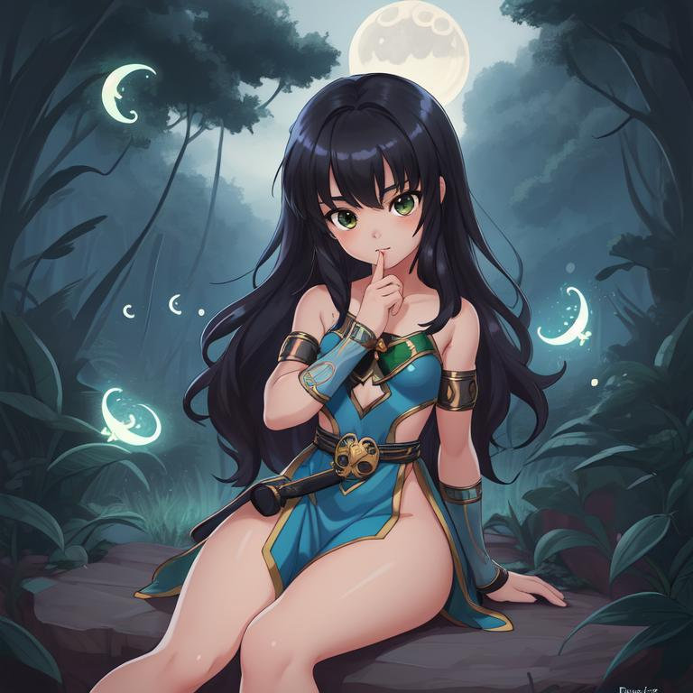 A genie pretty cute little girl making detailed eyes, full shot, mucha lighting, detailed face, by makoto shinkai, stanley artgerm lau, wlop, rossdraws. alejandro jodorowsky jungle moon light, fireflies, lovely view, reliastic, 8 k hd. sitting elementary, bow in hair, gorgeous hair, DETAILED CHIBI EYES, A beautiful. Midjourney prompts